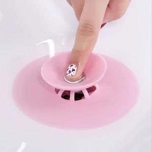 Press Type Silicone Sink Strainers, Kitchen Bathroom Anti-Clogging Sink Filter Sundry Catchers Floor Drain Cover