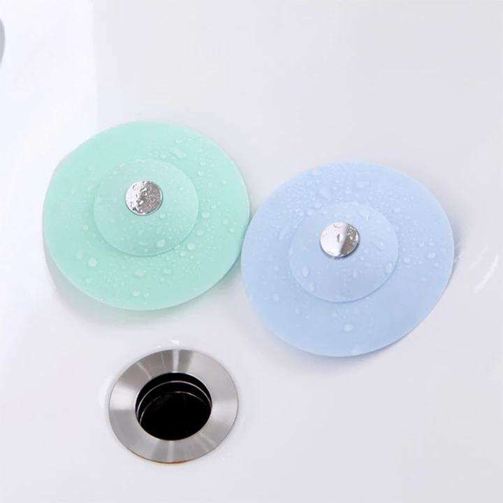 Press Type Silicone Sink Strainers, Kitchen Bathroom Anti-Clogging Sink Filter Sundry Catchers Floor Drain Cover