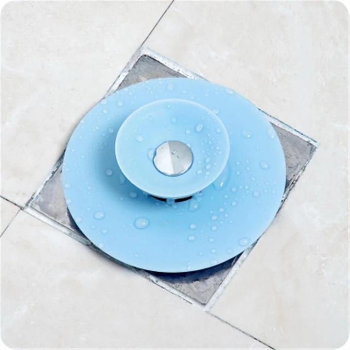 Press Type Silicone Sink Strainers, Kitchen Bathroom Anti-Clogging Sink Filter Sundry Catchers Floor Drain Cover