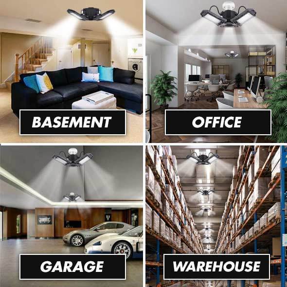 LED Light with 3 Adjustable Panels